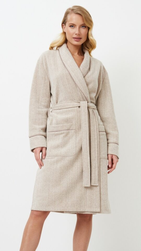 sku: MARIANNA | Brand: Aruelle  | Size: XSmall Small Medium Large XLarge XXLarge  | Colors: Бежевый  | Бренды Aruelle | Домашняя одежда Халаты | Title: Халат MARIANNA