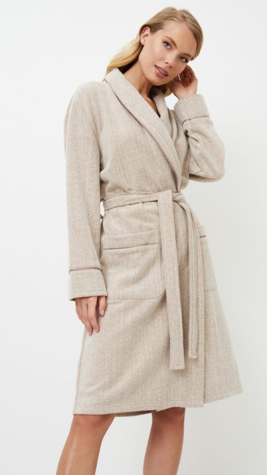 sku: MARIANNA | Brand: Aruelle  | Size: XSmall Small Medium Large XLarge XXLarge  | Colors: Бежевый  | Бренды Aruelle | Домашняя одежда Халаты | Title: Халат MARIANNA