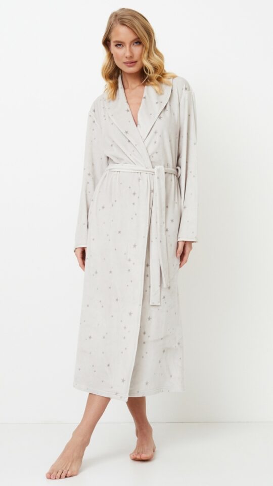 sku: MEREDITH | Brand: Aruelle  | Size: XSmall Small Medium Large XLarge XXLarge  | Colors: Светло-серый  | Бренды Aruelle | Домашняя одежда Халаты | Title: Халат MEREDITH