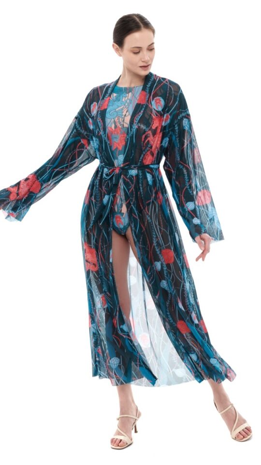 sku: 24003410 | Brand: RoDaSoleil  | Size: Onesize  | Colors: Цветной  | Бренды RoDaSoleil | Пляжная одежда | Title: Халат МОРСКИЕ ЕДИНОРОГИ