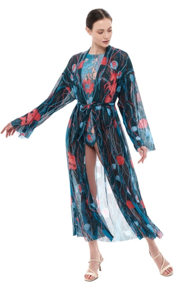 sku: 24003410 | Brand: RoDaSoleil  | Size: Onesize  | Colors: Цветной  | Бренды RoDaSoleil | Пляжная одежда | Title: Халат МОРСКИЕ ЕДИНОРОГИ