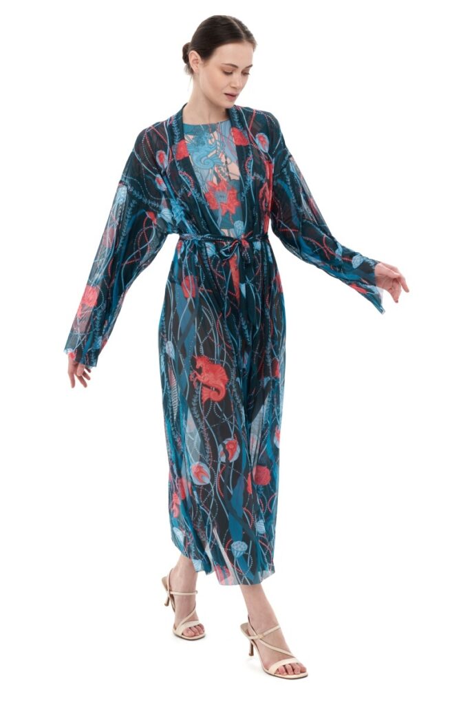 sku: 24003410 | Brand: RoDaSoleil  | Size: Onesize  | Colors: Цветной  | Бренды RoDaSoleil | Пляжная одежда | Title: Халат МОРСКИЕ ЕДИНОРОГИ