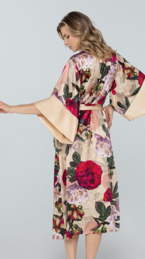 sku: W23-00SS101-L | Brand: Marc Andre  | Size: 36 38 40 42 44 46  | Colors: Бежевый  | Бренды Marc&Andre | Домашняя одежда Халаты | Title: Халат PETAL BEAUTY