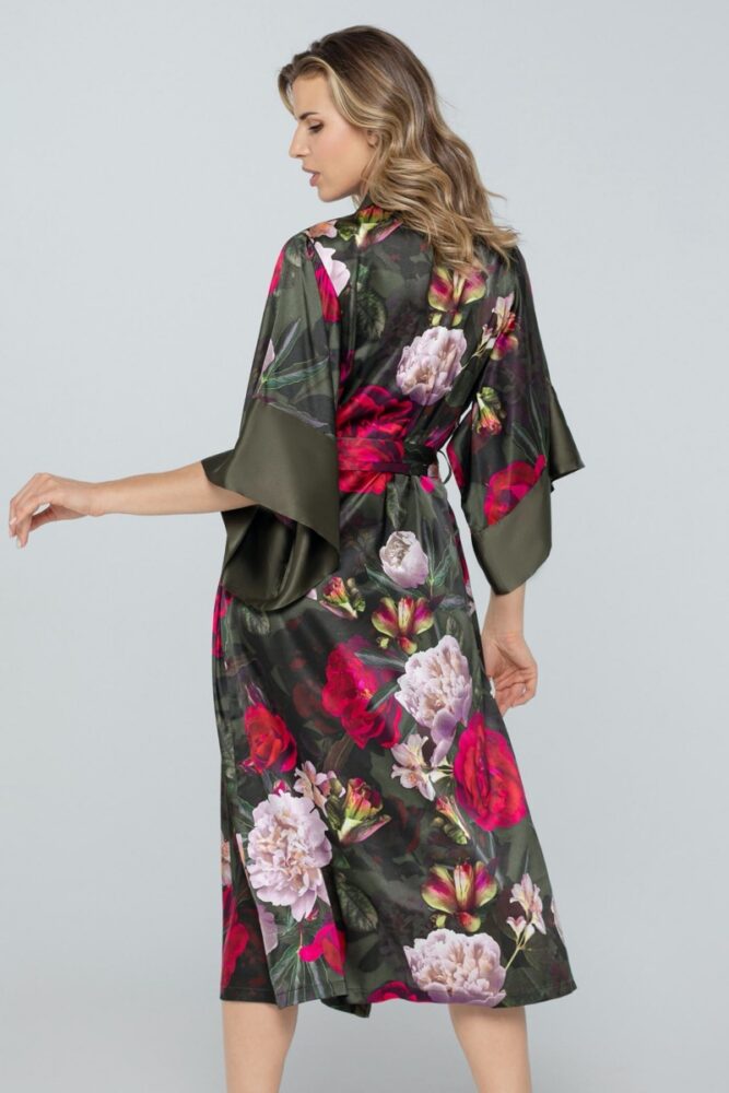 sku: W23-00SS201-L | Brand: Marc Andre  | Size: 36 38 40 42 44 46  | Colors: Оливковый  | Бренды Marc&Andre | Домашняя одежда Халаты | Title: Халат PETAL BEAUTY