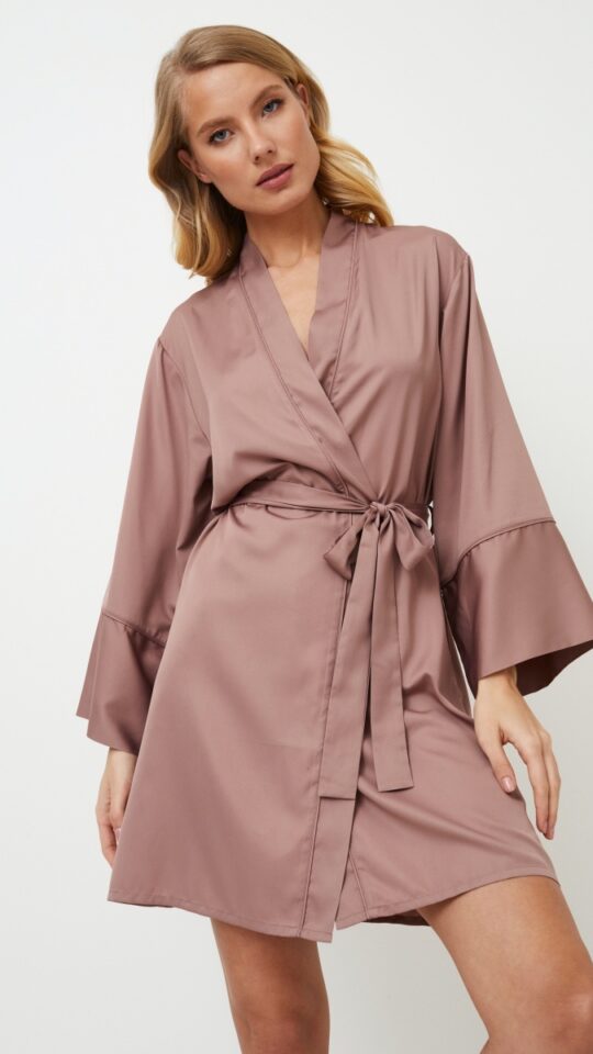 sku: PRIMROSE | Brand: Aruelle  | Size: XSmall Small Medium Large XLarge  | Colors: Пыльная роза  | Бренды Aruelle | Домашняя одежда Халаты | Title: Халат PRIMROSE