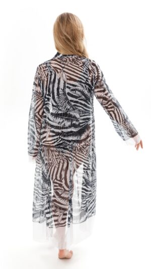 sku: 23003494 | Brand: Roda Soleil  | Size: Onesize  | Colors: Серый  | Бренды RoDa Soleil | Пляжная одежда | Title: Халат ПСЕВДОЗЕБРА