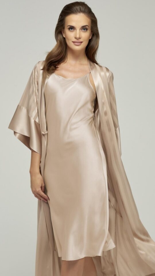 sku: W22-00SS201-L | Brand: Marc Andre  | Size: 36 38 40 42 44 46  | Colors: Золотистый  | Бренды Marc&Andre | Домашняя одежда Халаты | Title: Халат SILK STORY