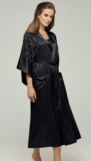 sku: W22-00SS101-L | Brand: Marc Andre  | Size: 36 38 40 42 44 46  | Colors: Черный  | Бренды Marc&Andre | Домашняя одежда Халаты | Title: Халат SILK STORY
