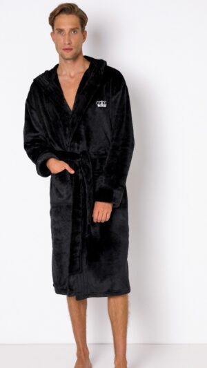sku: WILLIAM | Brand: Aruelle  | Size: Medium Large XLarge XXLarge  | Colors: Черный  | Бренды Aruelle | Мужская домашняя одежда Халаты | Title: Халат WILLIAM
