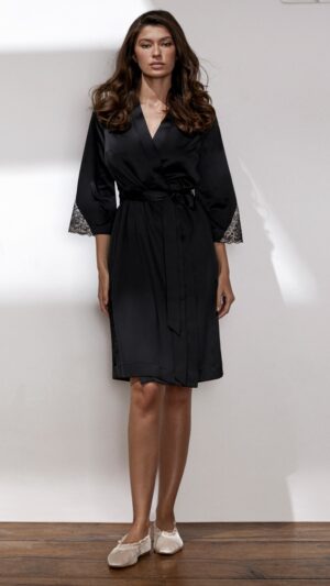 sku: 60608 | Brand: Laete  | Size: XL/2XL XS/S M/L  | Colors: Черный  | Бренды Laete | Домашняя одежда Халаты | Title: Халат