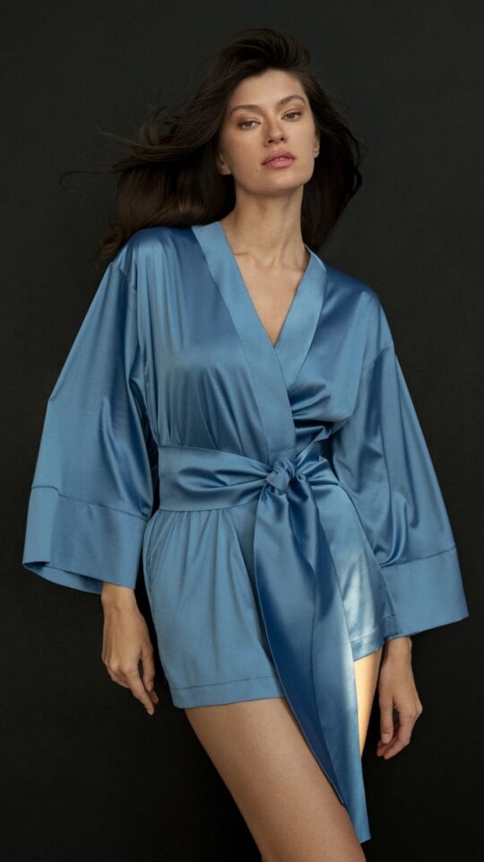 sku: 61918 | Brand: Laete | Size: XL/2XL XS/S M/L | Colors: Голубой | Бренды Laete | Домашняя одежда Халаты | Title: Халат