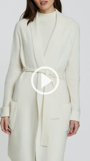 sku: W23-00CH0701 | Brand: Marc Andre  | Size: Small Medium Large  | Colors: Белый  | Бренды Marc&Andre | Кашемир Кардиганы | Title: Кардиган ELEGANT CONTUR