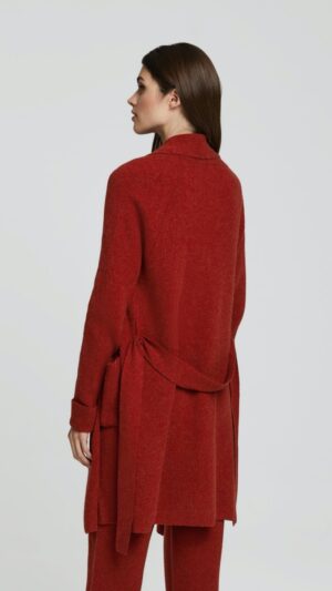 sku: W23-00CH0501 | Brand: Marc Andre  | Size: Small Medium Large  | Colors: Красный  | Бренды Marc&Andre | Кашемир Кардиганы | Title: Кардиган ELEGANT CONTUR