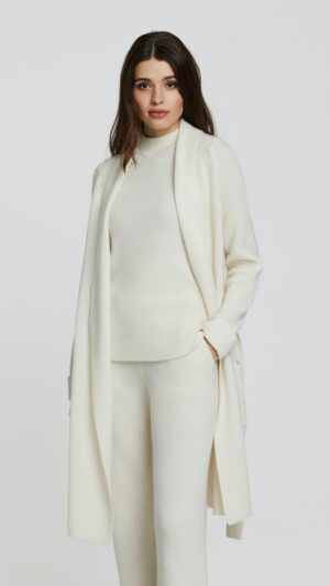 sku: W23-00CH0701 | Brand: Marc Andre  | Size: Small Medium Large  | Colors: Белый  | Бренды Marc&Andre | Кашемир Кардиганы | Title: Кардиган ELEGANT CONTUR