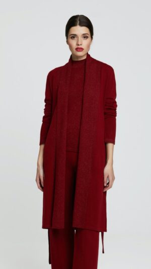 sku: W23-00CH1901 | Brand: Marc Andre  | Size: Small Medium Large  | Colors: Красный  | Бренды Marc&Andre | Кашемир Кардиганы | Title: Кардиган HIDDEN DIAMOND