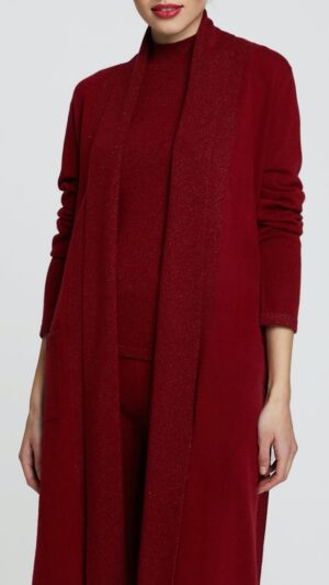 sku: W23-00CH1901 | Brand: Marc Andre  | Size: Small Medium Large  | Colors: Красный  | Бренды Marc&Andre | Кашемир Кардиганы | Title: Кардиган HIDDEN DIAMOND