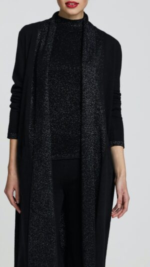 sku: W23-00CH2001 | Brand: Marc Andre  | Size: Small Medium Large  | Colors: Черный  | Бренды Marc&Andre | Кашемир Кардиганы | Title: Кардиган HIDDEN DIAMOND