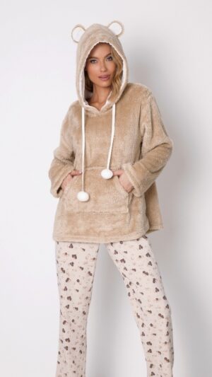 sku: SALLY | Brand: Aruelle  | Size: Small Medium Large  | Colors: Бежевый  | Бренды Aruelle | Домашняя одежда | Title: Лонгслив с капюшоном SALLY