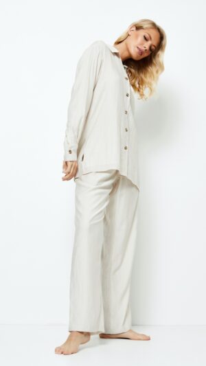 sku: AMARA SET | Brand: Aruelle  | Size: XSmall Small Medium Large XLarge XXLarge  | Colors: Серо-бежевый  | Бренды Aruelle | Домашняя одежда Костюмы | Title: Комплект с брюками AMARA SET