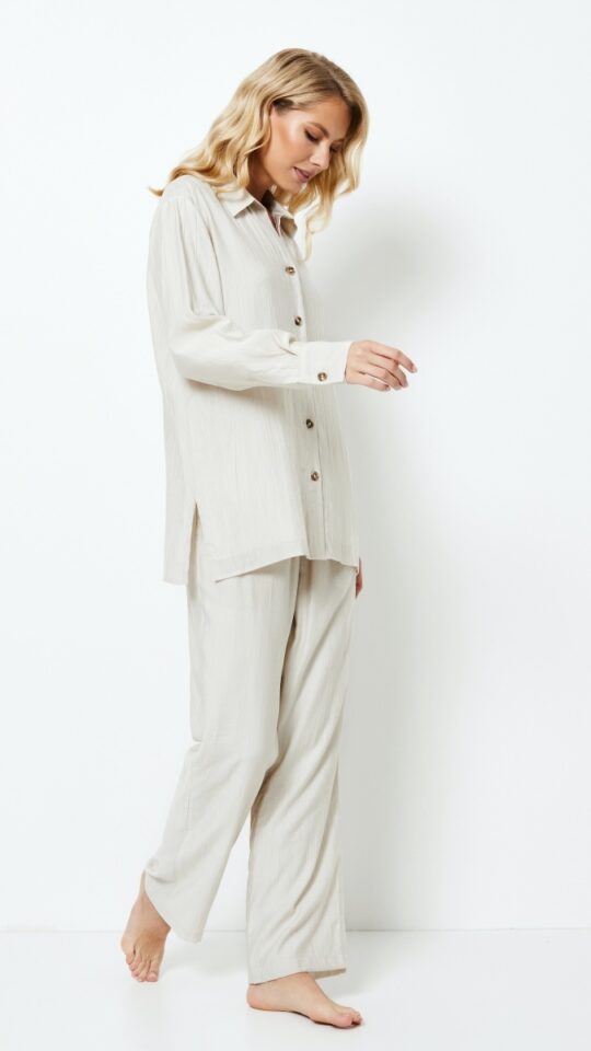 sku: AMARA SET | Brand: Aruelle  | Size: XSmall Small Medium Large XLarge XXLarge  | Colors: Серо-бежевый  | Бренды Aruelle | Домашняя одежда Костюмы | Title: Комплект с брюками AMARA SET