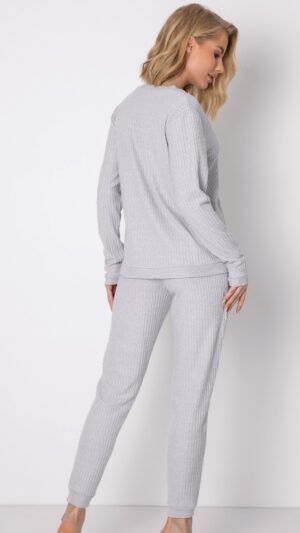 sku: DEVON SET GREY | Brand: Aruelle  | Size: XSmall Small Medium Large XLarge  | Colors: Светло-серый  | Бренды Aruelle | Домашняя одежда Костюмы | Title: Костюм с брюками DEVON