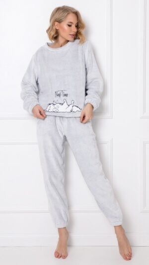 sku: MARTHINE | Brand: Aruelle  | Size: XSmall Large XLarge  | Colors: Светло-серый  | Бренды Aruelle | Домашняя одежда Костюмы | Title: Комплект с брюками MARTHINE