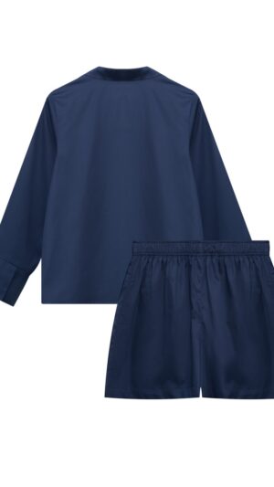 sku: Комплект с шортами | Brand: MY NUDE NYMPH  | Size: XS/S M/L  | Colors: Синий  | Бренды MY NUMPH | Домашняя одежда Костюмы | Title: Комплект с шортами