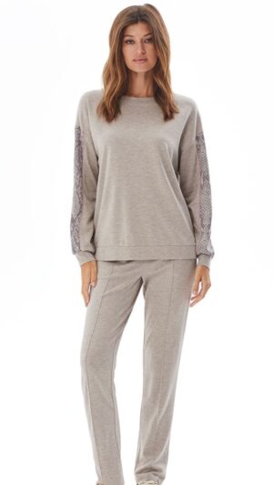 sku: 30537 | Brand: Laete  | Size: Small Medium Large XLarge XXLarge  | Colors: Бежево-коричневый  | Бренды Laete | Домашняя одежда Костюмы | Title: Костюм домашний