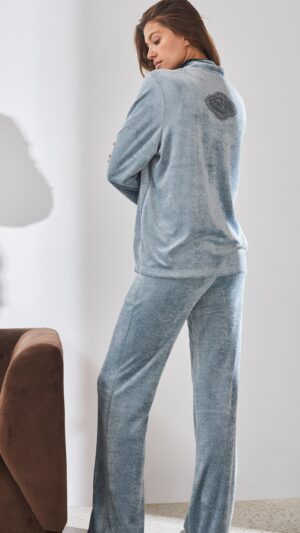 sku: 20409+20411 | Brand: Laete  | Size: XSmall Small Medium Large XLarge XXLarge  | Colors: Бежевый Нежно-зеленый  | Бренды Laete | Домашняя одежда Костюмы | Title: Костюм домашний