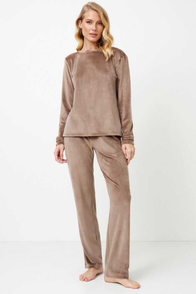 sku: CHIARRA | Brand: Aruelle | Size: XSmall Small Medium Large XLarge XXLarge | Colors: Кофейный | Бренды Aruelle | Домашняя одежда Костюмы | Title: Костюм с брюками CHIARRA