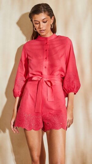 sku: 55397+55396 | Brand: Laete  | Size: XSmall Small Medium Large  | Colors: Персиковый Фуксия  | Бренды Laete | Пляжная одежда | Title: Костюм с шортами