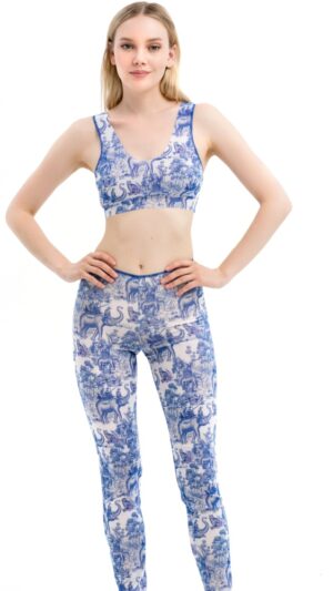 sku: 22000615 | Brand: Roda Soleil  | Size: Small Medium Large  | Colors: Голубой  | Бренды RoDa Soleil | Пляжная одежда | Title: Леггинсы ИНДИЯ