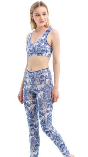 sku: 22000615 | Brand: Roda Soleil  | Size: Small Medium Large  | Colors: Голубой  | Бренды RoDa Soleil | Пляжная одежда | Title: Леггинсы ИНДИЯ
