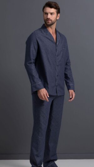 sku: 55367+55371 | Brand: Laete  | Size: Small Medium Large XLarge XXLarge 3XL 4XL  | Colors: Темно-синий  | Бренды Laete | Мужская домашняя одежда Пижамы | Title: Пижама