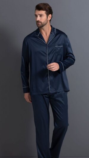 sku: 60541+60542 | Brand: Laete  | Size: Small Medium Large XLarge XXLarge 3XL 4XL  | Colors: Темно-синий  | Бренды Laete | Мужская домашняя одежда Пижамы | Title: Пижама