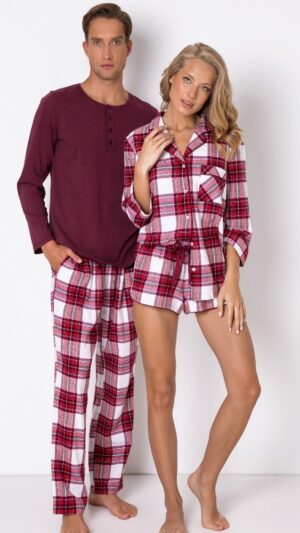 sku: NATHAN | Brand: Aruelle  | Size: Small Medium Large XLarge XXLarge  | Colors: Белый/Красный  | Бренды Aruelle | Мужская домашняя одежда Пижамы | Title: Пижама NATHAN