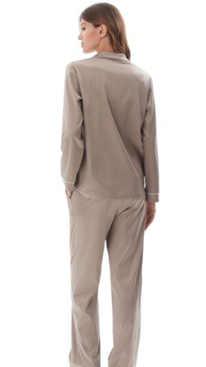 sku: 60579 | Brand: Laete  | Size: XSmall Small Medium Large XLarge XXLarge  | Colors: Лимонный Персиковый Серо-бежевый Сиренево-коричневый  | Бренды Laete | Домашняя одежда Пижамы | Title: Пижама с брюками