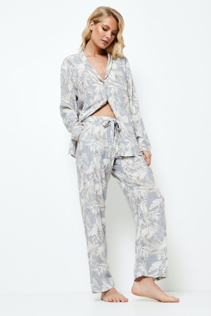 sku: ADORIA | Brand: Aruelle  | Size: XSmall Small Medium Large XLarge XXLarge  | Colors: Серо-голубой  | Бренды Aruelle | Домашняя одежда Пижамы | Title: Пижама с брюками ADORIA