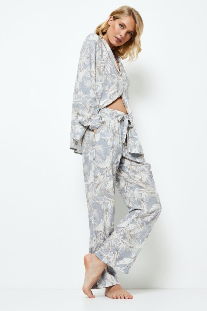 sku: ADORIA | Brand: Aruelle  | Size: XSmall Small Medium Large XLarge XXLarge  | Colors: Серо-голубой  | Бренды Aruelle | Домашняя одежда Пижамы | Title: Пижама с брюками ADORIA