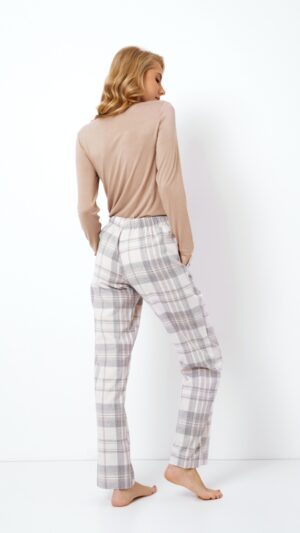 sku: ADRIANE | Brand: Aruelle  | Size: XSmall Small Medium Large XLarge XXLarge  | Colors: Серый/Бежевый  | Бренды Aruelle | Домашняя одежда Пижамы | Title: Пижама с брюками ADRIANE