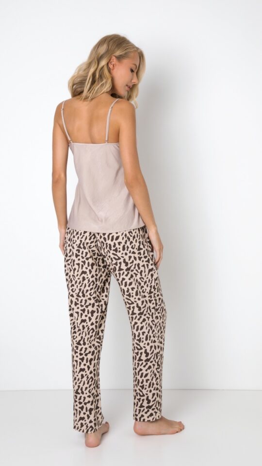 sku: ASH | Brand: Aruelle  | Size: XSmall Small Medium Large XLarge  | Colors: Капучино/Коричневый  | Бренды Aruelle | Домашняя одежда Пижамы | Title: Пижама с брюками ASH