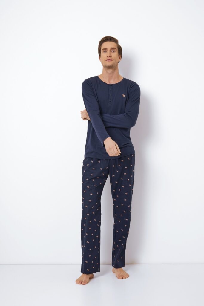 sku: BEN | Brand: Aruelle  | Size: Small Medium Large XLarge XXLarge  | Colors: Темно-синий  | Бренды Aruelle | Мужская коллекция Пижамы | Title: Пижама с брюками BEN