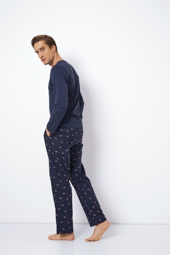 sku: BEN | Brand: Aruelle  | Size: Small Medium Large XLarge XXLarge  | Colors: Темно-синий  | Бренды Aruelle | Мужская коллекция Пижамы | Title: Пижама с брюками BEN