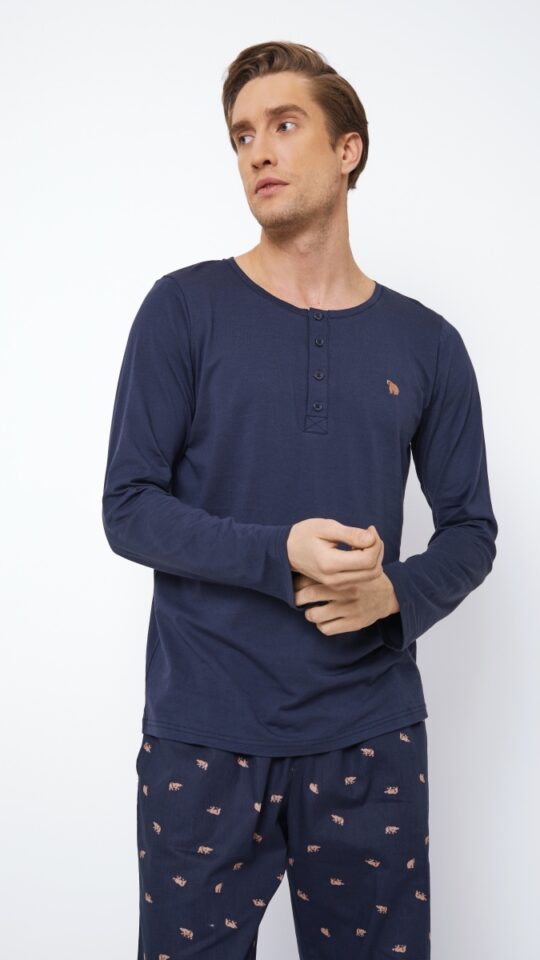 sku: BEN | Brand: Aruelle  | Size: Small Medium Large XLarge XXLarge  | Colors: Темно-синий  | Бренды Aruelle | Мужская коллекция Пижамы | Title: Пижама с брюками BEN