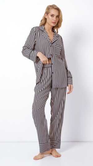 sku: BRITTANY | Brand: Aruelle  | Size: XSmall Small Medium Large XLarge XXLarge  | Colors: Черный/Розовый  | Бренды Aruelle | Домашняя одежда Пижамы | Title: Пижама с брюками BRITTANY