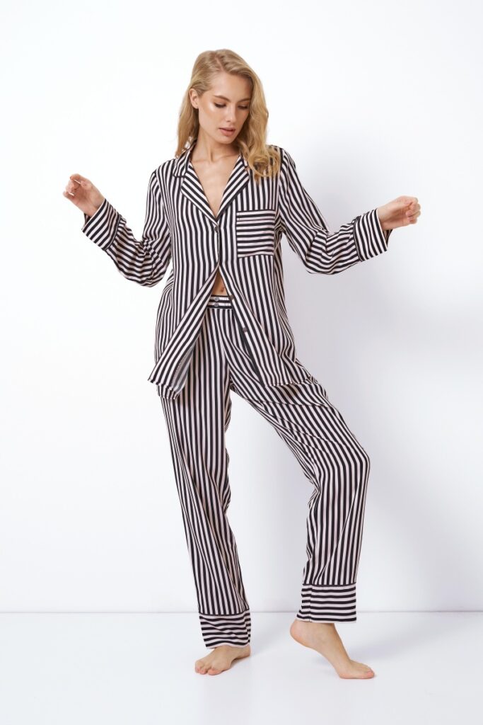 sku: BRITTANY | Brand: Aruelle  | Size: XSmall Small Medium Large XLarge XXLarge  | Colors: Черный/Розовый  | Бренды Aruelle | Домашняя одежда Пижамы | Title: Пижама с брюками BRITTANY