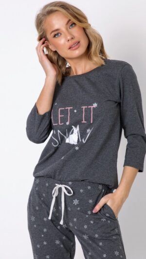 sku: BUFFY | Brand: Aruelle  | Size: XSmall Small Medium Large XLarge  | Colors: Графит  | Бренды Aruelle | Домашняя одежда Пижамы | Title: Пижама с брюками BUFFY