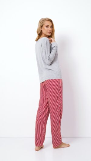 sku: CAMY | Brand: Aruelle  | Size: XSmall Small Medium Large XLarge XXLarge  | Colors: Красный/Серый  | Бренды Aruelle | Домашняя одежда Пижамы | Title: Пижама с брюками CAMY