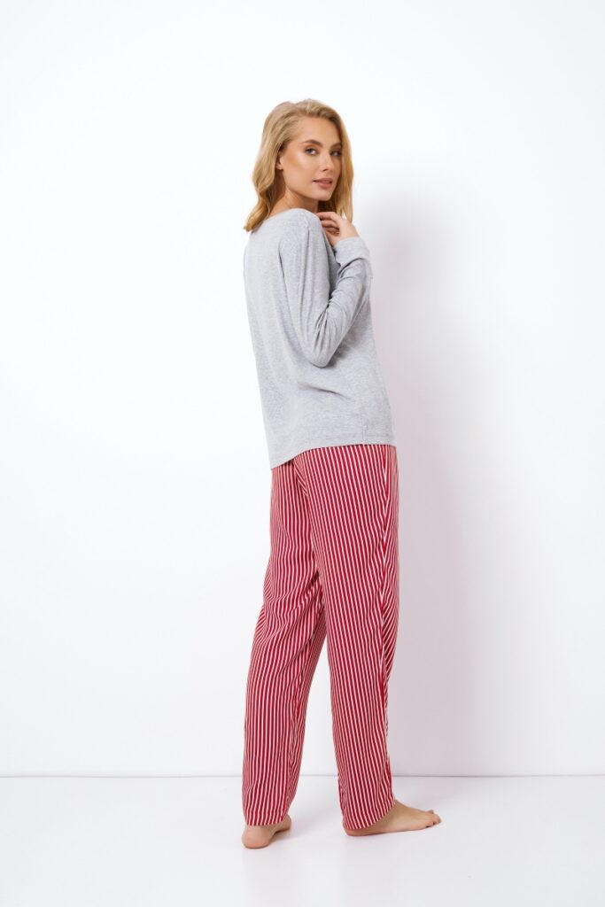 sku: CAMY | Brand: Aruelle  | Size: XSmall Small Medium Large XLarge XXLarge  | Colors: Красный/Серый  | Бренды Aruelle | Домашняя одежда Пижамы | Title: Пижама с брюками CAMY