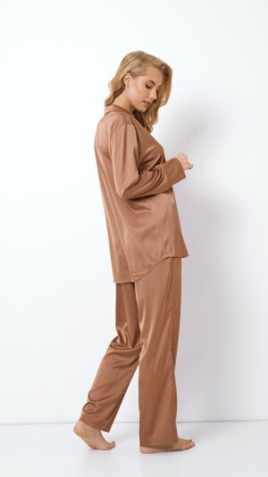 sku: CARMELA | Brand: Aruelle  | Size: XSmall Small Medium Large XLarge  | Colors: Кофейный  | Бренды Aruelle | Домашняя одежда Пижамы | Title: Пижама с брюками CARMELA